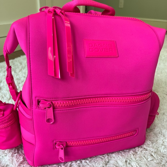 Dagne Dover Bags Dagne Dover Medium Indi Diaper Backpack In Hottest Pink Poshmark